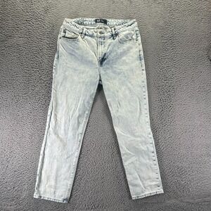 Gap Jeans Womens 10 Blue Cotton Denim Boyfriend Straight Travel Workwear Stretch